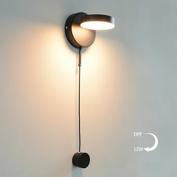 

Nordic Minimalist Modern Wall Lamp Dimming Design Living Room Minimalist Reading LED Lighting Aisle Bedroom Headlamp