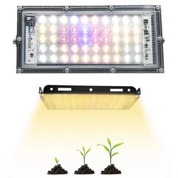 Phytolampes de croissance Led ultra mince, 40W, AC90 140V, étanche IP43, éclairage à spectre complet pour culture intérieure de plantes/fleurs/graines 