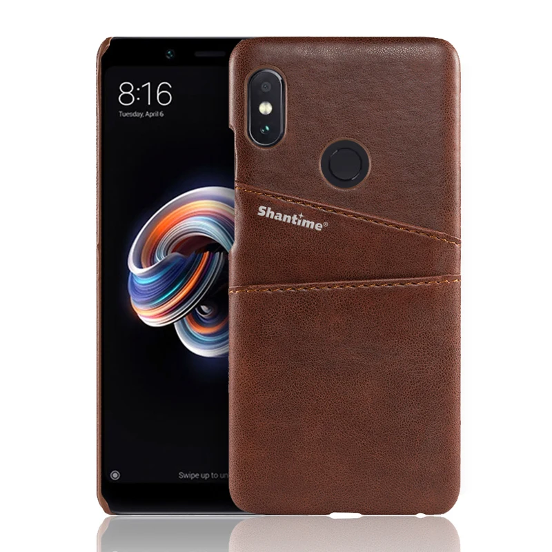 BROWN Для Xiao mi Red mi 6 Pro mi A2 Lite чехол для телефона из искусственной кожи для Xiao mi Red mi Note 5 Pro Чехол для Xiaomi mi 6X mi A2 деловой чехол - Цвет: BROWN