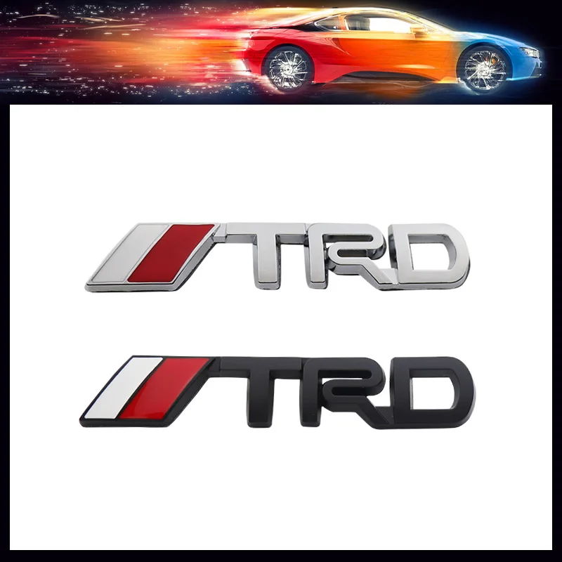 3D Премиум TRD гоночное украшение на капот крыло багажник задняя табличка наклейка