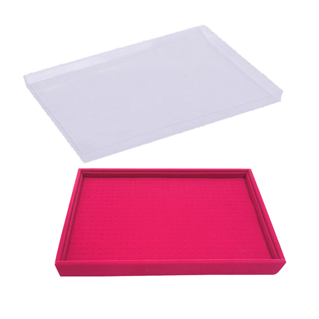Jewelry Display Organizer Storage Box Case Tray, Showcase Organizer Holder for Ring, Earrings, Cufflinks, Necklace Holder