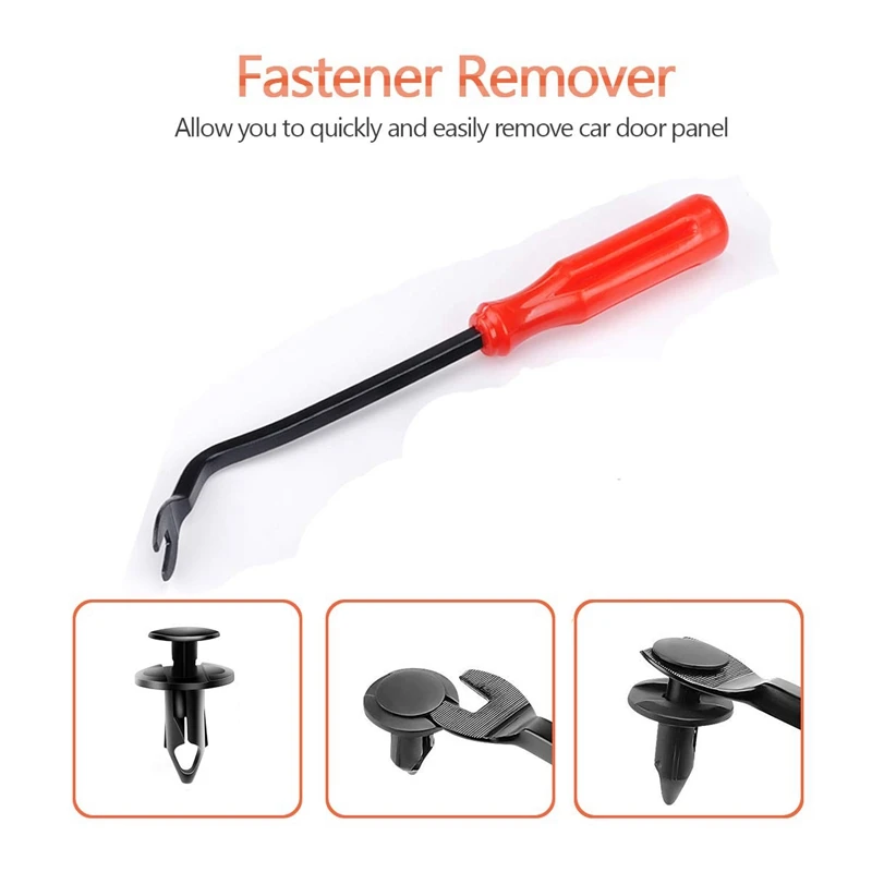 

8Mm 10Mm Push-Type Bumper Fasteners Rivet Clips, 200Pcs Car Body Clips with Fastener Removal Tool