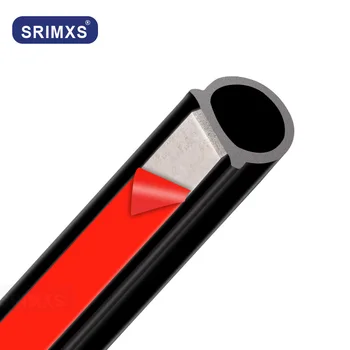 

Small D Shape 2-8 Meters Car Door Rubber Sticker Strip Epdm Seal Noise Insulation Anti-dust Soundproof Auto Rubber Styling