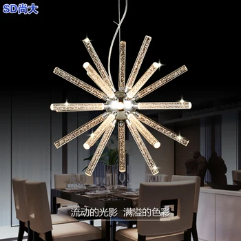 

New Nordic Spider star planet bubble crystal chandelier restaurant dining room bar hanging lighting