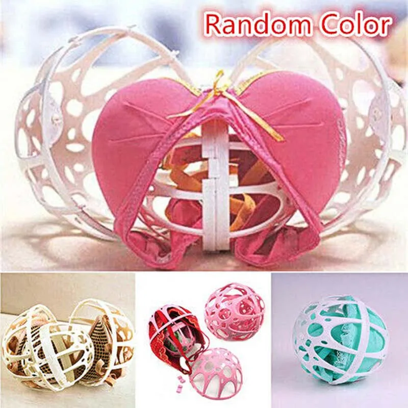 

High 4Pcs Double Ball Bubble Bra Saver Washer Washing Laundry Machine Bra Protector DSM