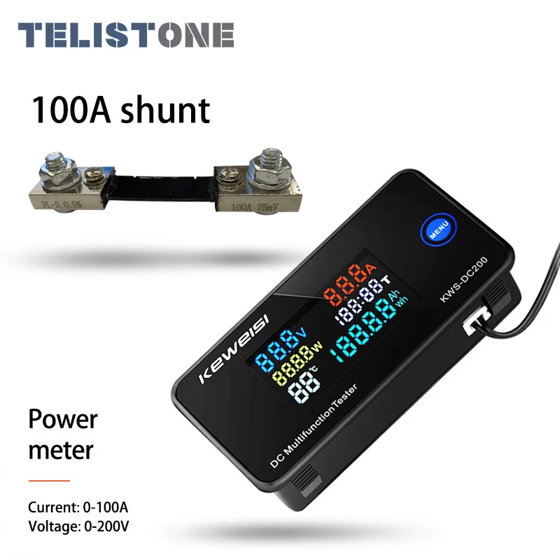 KWS DC200 Digital Voltmeter DC 0 200V Voltage Seven Functions Power