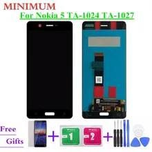 Для Nokia 5 N5 TA-1024 TA-1027 TA-1044 TA-1053 5," ЖК-дисплей кодирующий преобразователь сенсорного экрана в сборе запасные части для Nokia5