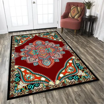 

Persian Classical Bohemian Floral Ethnic Style Kitchen Living Room Bedroom Bedside Carpet Floor Mats