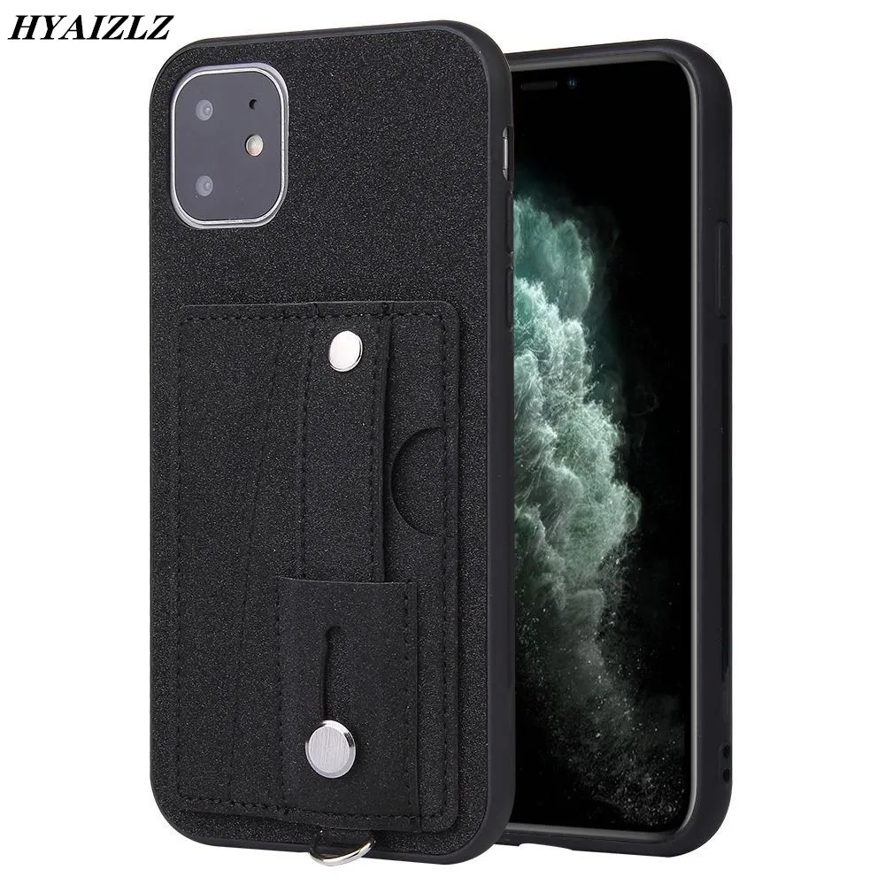 

New Phone Cases for iPhone 12 mini 11 Pro Max Leather Card Holder Case XR XS SE 2020 7 8 Plus Bracket Shockproof TPU Back Cover