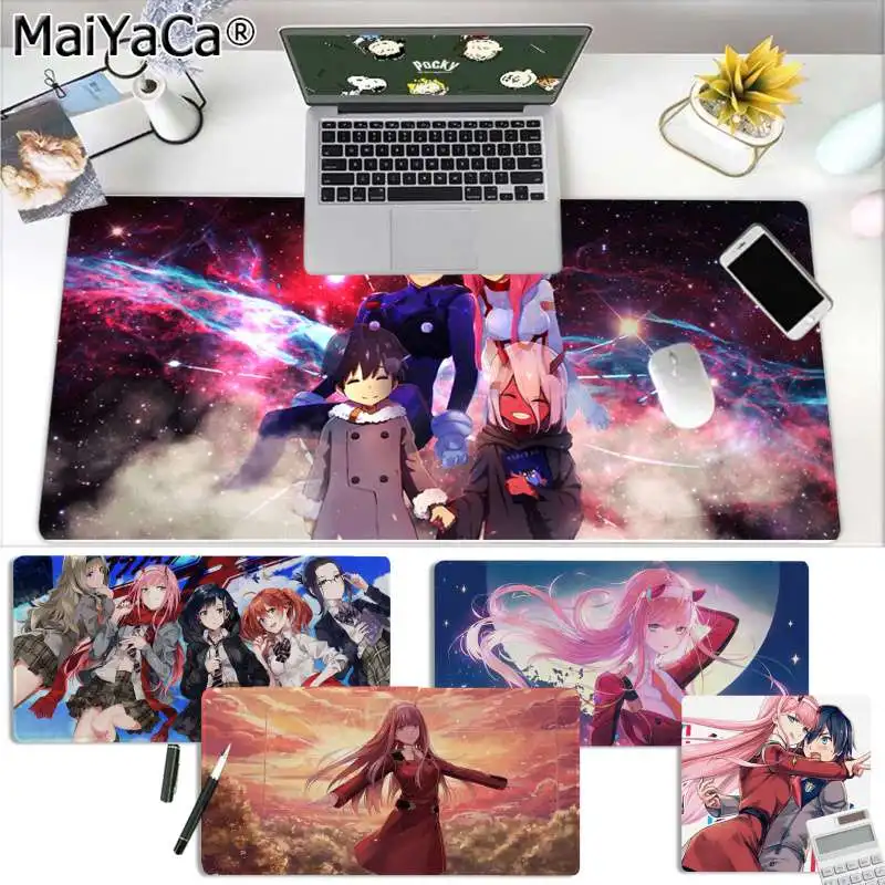 MaiYaCa пользовательские кожи Ddarling in the Franxx аниме коврики для мыши Аниме Коврик для мыши и ноутбука большой коврик для мыши клавиатуры коврик