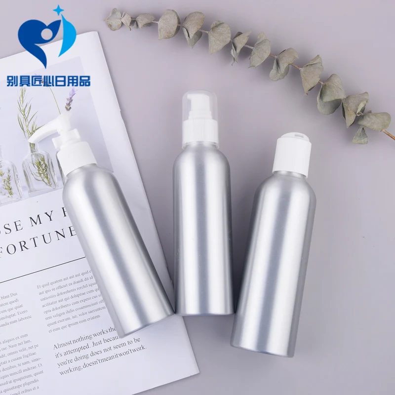 New! 1pcs 30ml 500ml Aluminum Bottle with Lotion Pump（ with Clamp