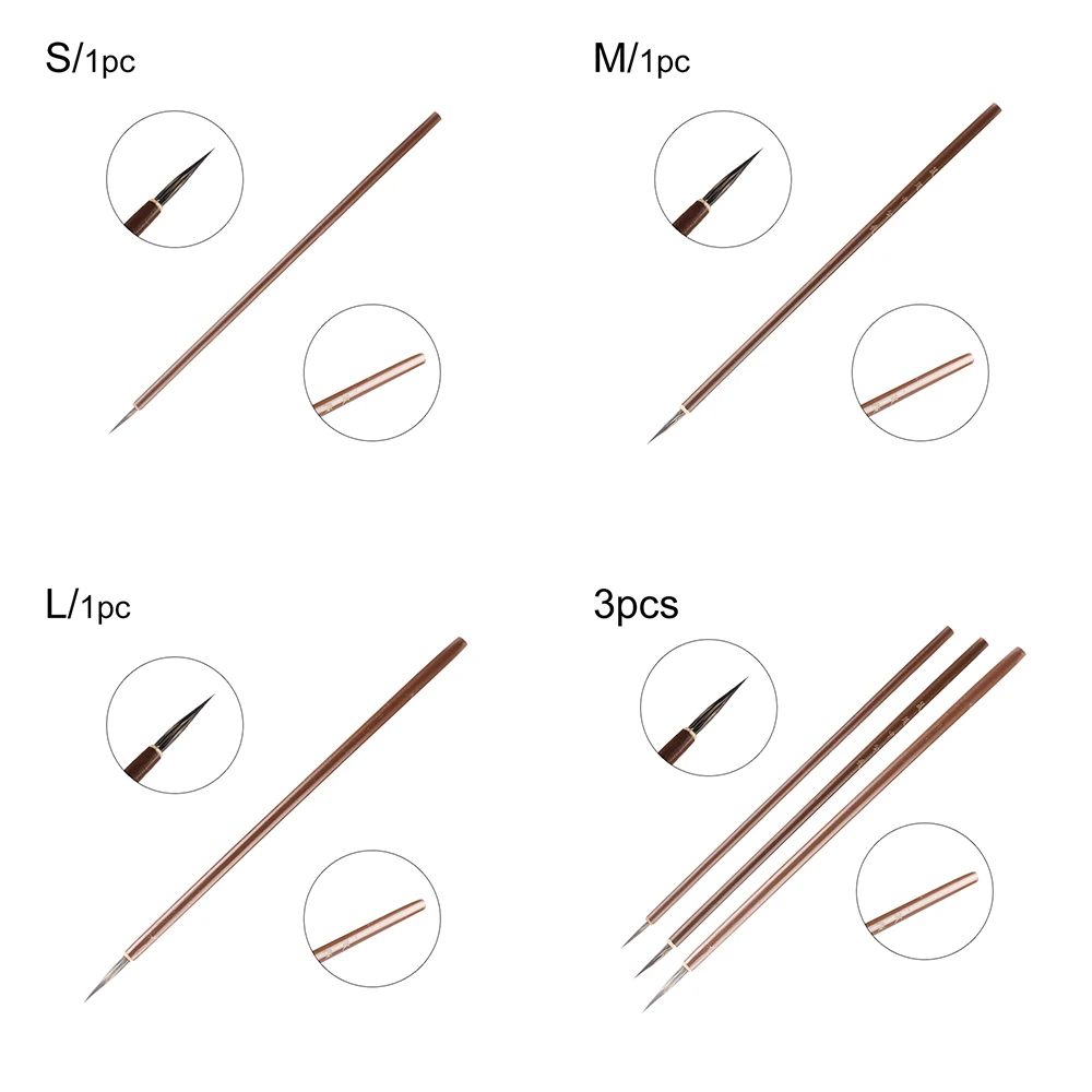 1/3 шт. акварельным рисунком китайской каллиграфии аксессуар набор нейлоновых волосяных бамбуковый вал Краски ing ручка Краски художественные подарки поставки
