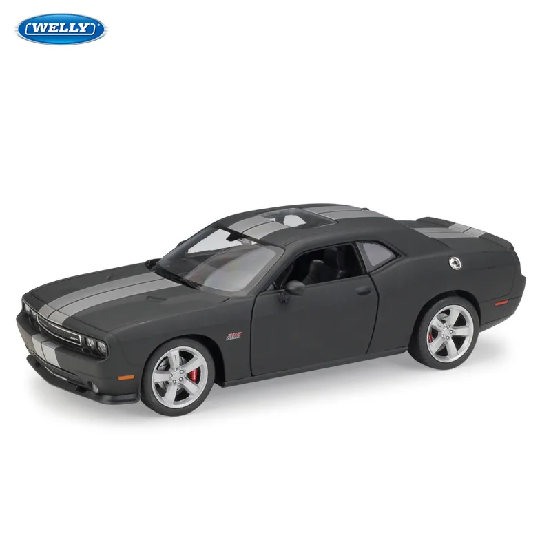 

WELLY 1:24 Dodge Challenger SRT sports car machine Simulation Alloy Car Model Collection toy tools