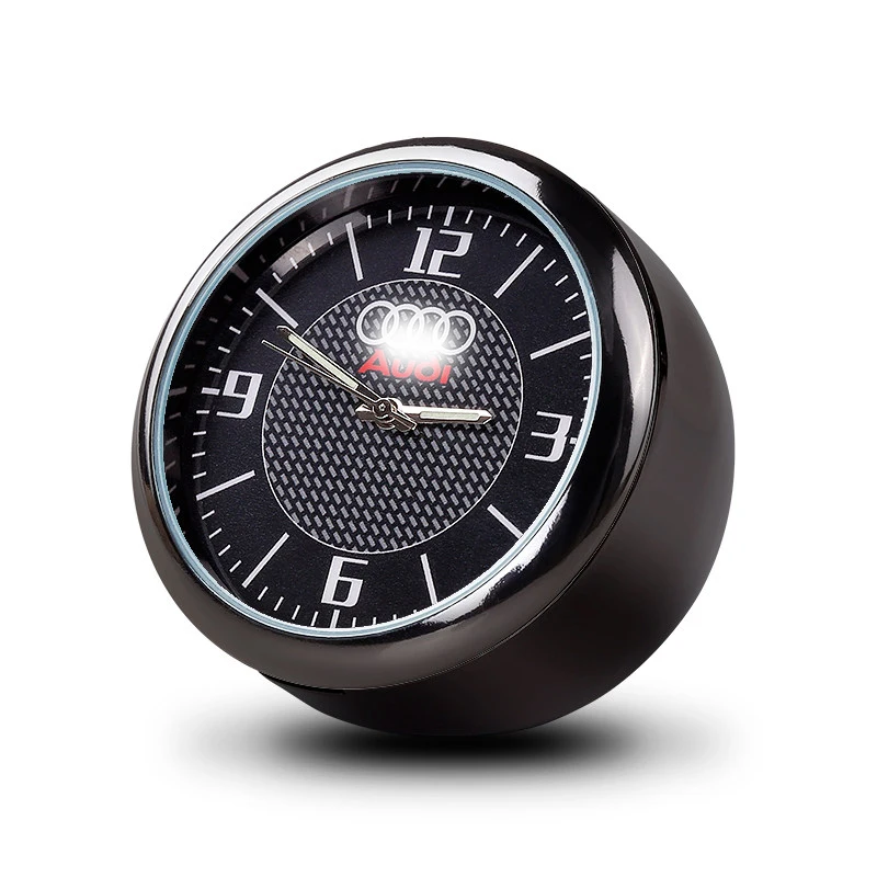 For Audi A4L A6L A3 A5 Q3 Q5 Q7 RS Series Auto Modified Car Interior Electronic Quartz Watch Car Clock Decoration With LOGO For Audi A4L A6L A3 A5 Q3 Q5 Q7 RS Series Auto Modified Car Interior Electronic Quartz Watch Car Clock Decoration With LOGO