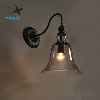 

American country LED wall lighting, bedroom, industrial retro coffee shop walkway, crystal background wall decorative lights