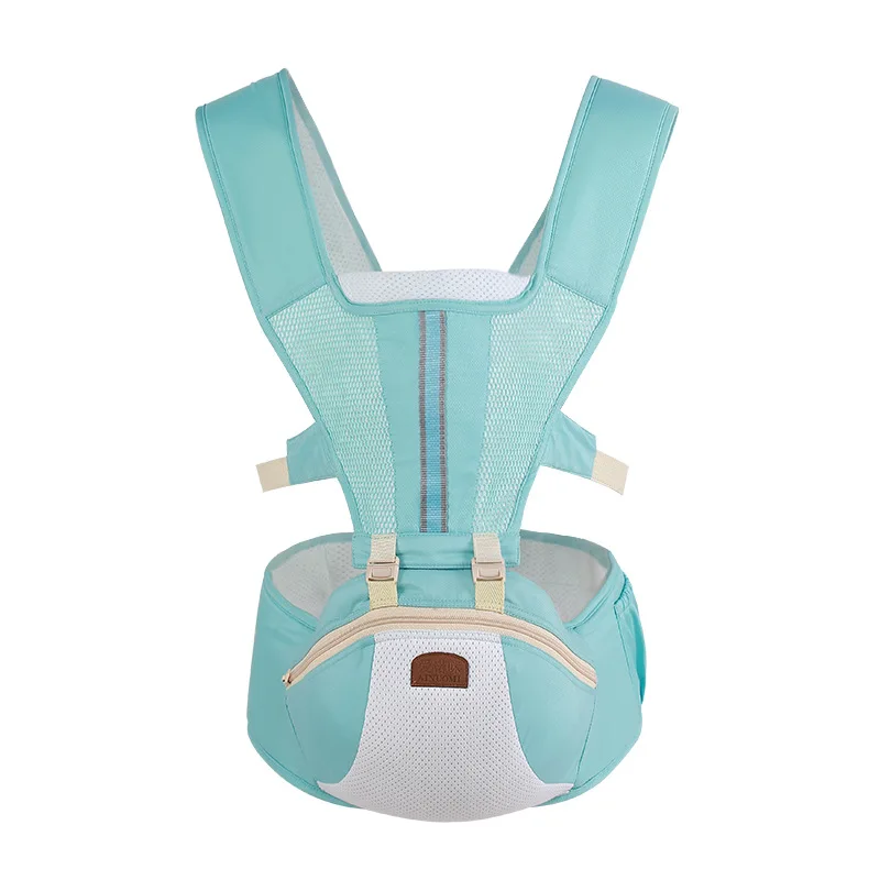 Ainuo Mi Baby Carrier большой лист с перфорацией, прежде чем держать стиль, детская Хипсит(пояс для ношения ребенка) пояс анти-о тип ноги - Цвет: Light Green