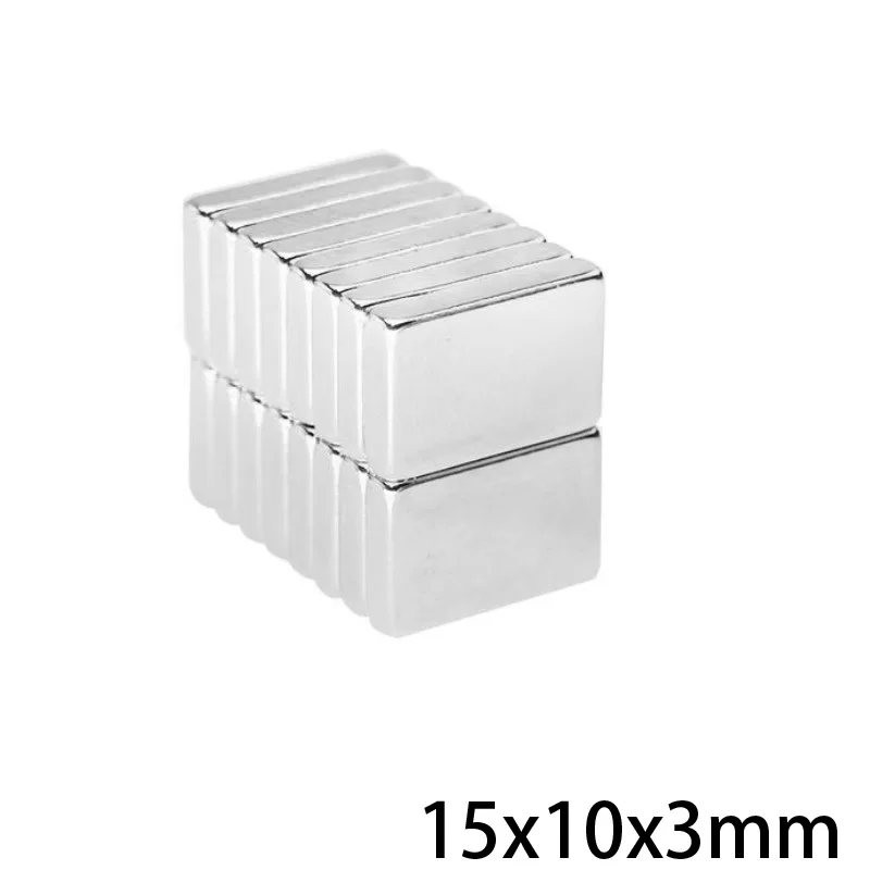10/20/50/100pcs 15x10x3 Quadrate Powerful 15mm x10mm Permanent