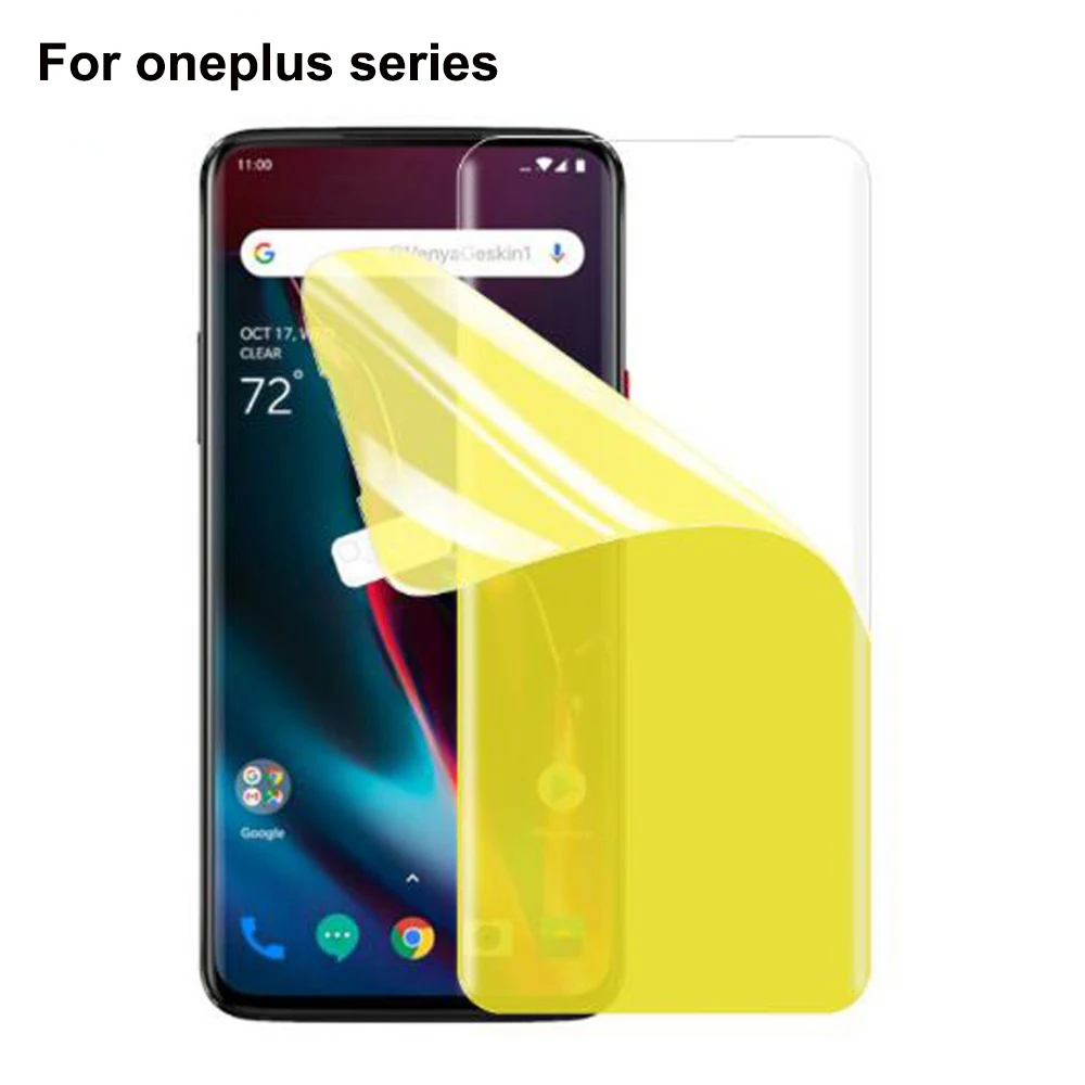 3 шт Передняя Гидрогелевая пленка для Oneplus7 pro TPU мягкая защитная экрана Oneplus 7T Pro 6T 6