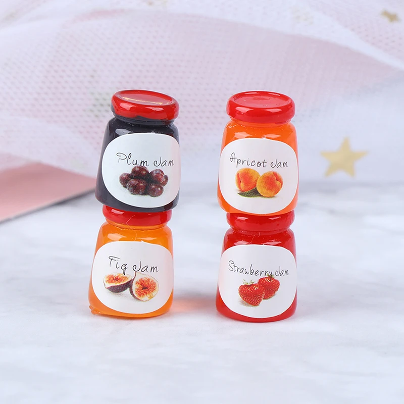 4 шт./компл. 1:12 Кухня Кукольный дом аксессуары 4 бутылки пробки DIY кукольный домик Еда игрушка миниатюры для кукольного домика