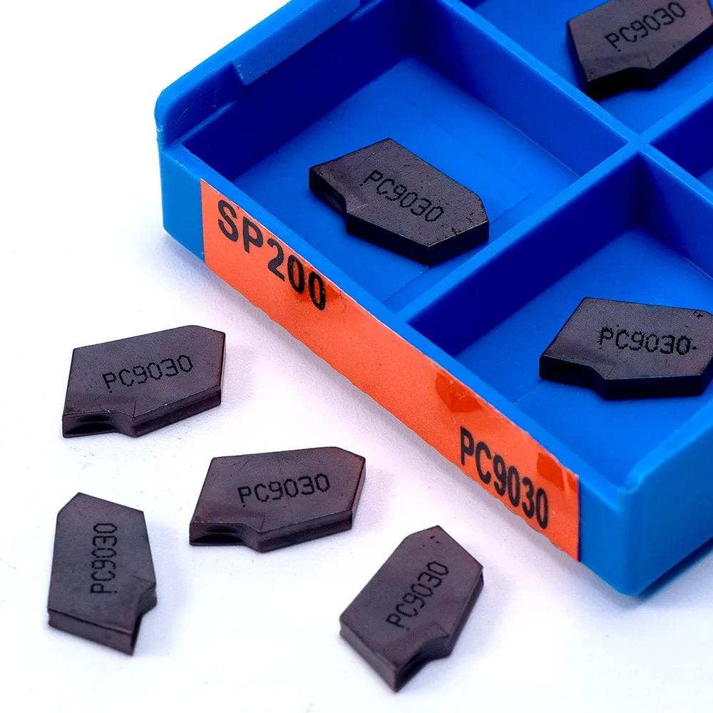 

100pcs SP 200 Hard Alloy Lathe Inserts SP200 PC9030 NC3020 NC3030 2mm Grooving Carbide Inserts Lathe Turning Tools