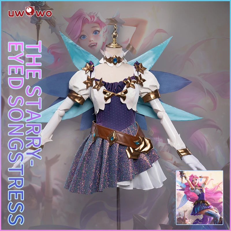 

Pre-sale Uwowo Game League of Legends LOL Seraphine The Starry-Eyed Songstress Cosplay Costume