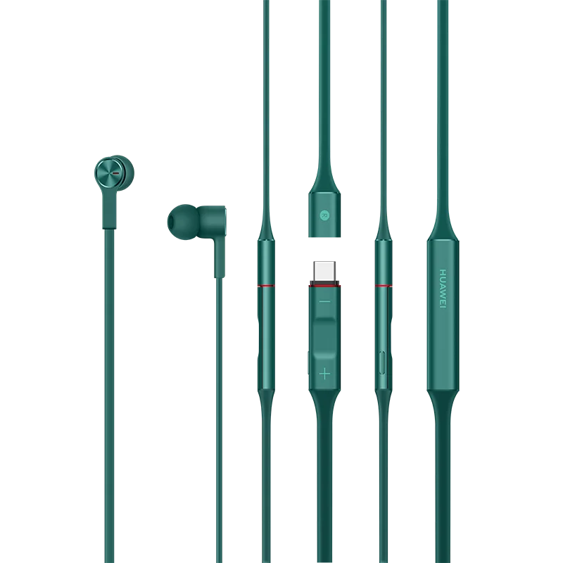 Оригинальные беспроводные наушники huawei FreeLace, Bluetooth, спортивные, водонепроницаемые, в уши, кабель памяти, металлическая полость, силиконовый магнитный переключатель - Цвет: Green