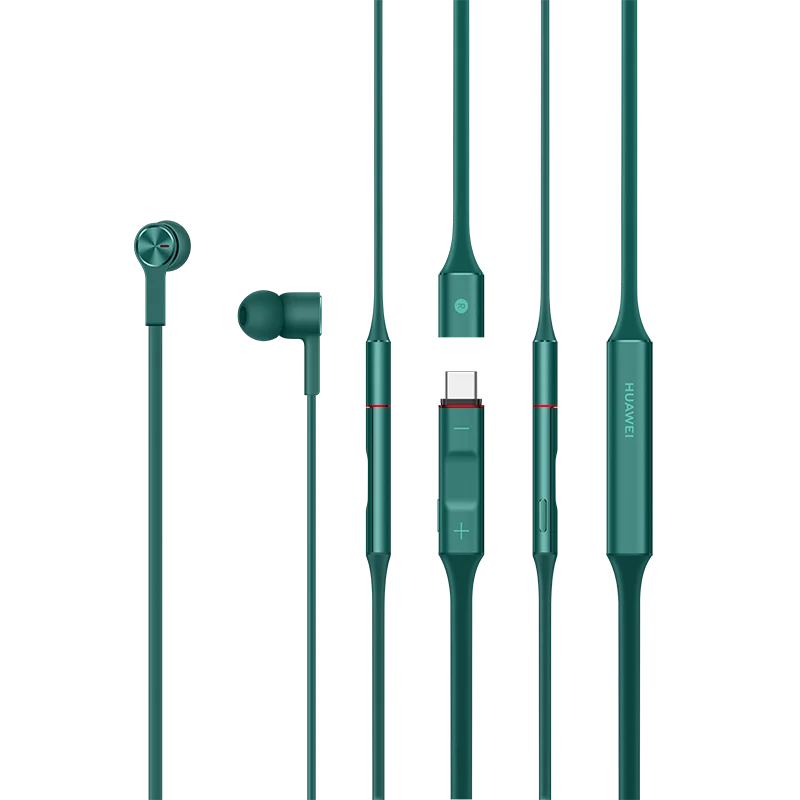 Green Оригинальные беспроводные наушники huawei FreeLace, Bluetooth, спортивные, водонепроницаемые, в уши, кабель памяти, металлическая полость, силиконовый магнитный переключатель - Цвет: Green