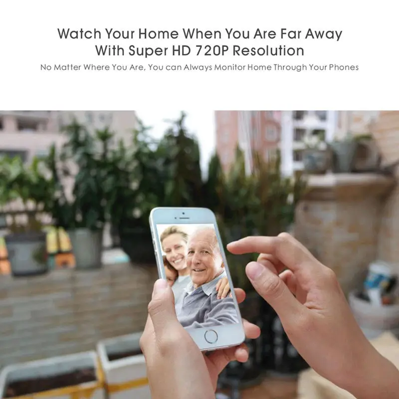  1.0Mp 720P Button Mini Wireless Camera Wifi Two-Way Voice Indoor Night-Vision Cctv Home Security Wi - 4.00018E+12