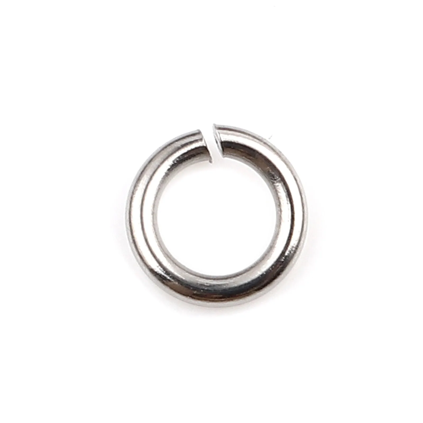 0,5 stücke 1,8mm-mm Edelstahl offene Bieger inge Ergebnisse runde silberne Farbe 4mm-16mm DIY Herstellung Schlüssel bund Halskette Schmuck – Detail 5