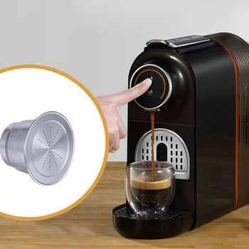 

2Pcs Espresso Capsulas Recargables Coffee Filter Stainless Steel Nespresso Refillable Capsule Reusable for Nestle