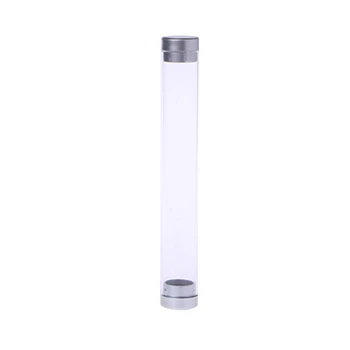 

Transparent Cylinder Case Pen Storage Box Stationery Organizer School Office Use