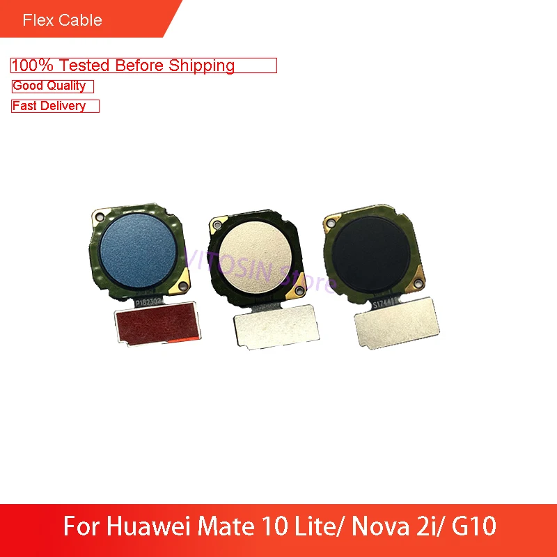 Для Huawei Mate 10 Lite/ Nova 2i/ G10 датчик отпечатков пальцев Кнопка Домой Ключ Touch ID гибкий