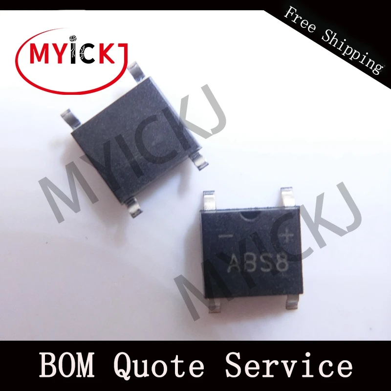 

20PCS ABS8 SOP4 Single Phase 1.0 AMP. Glass Passivated Bridge Rectifiers IC CHIP