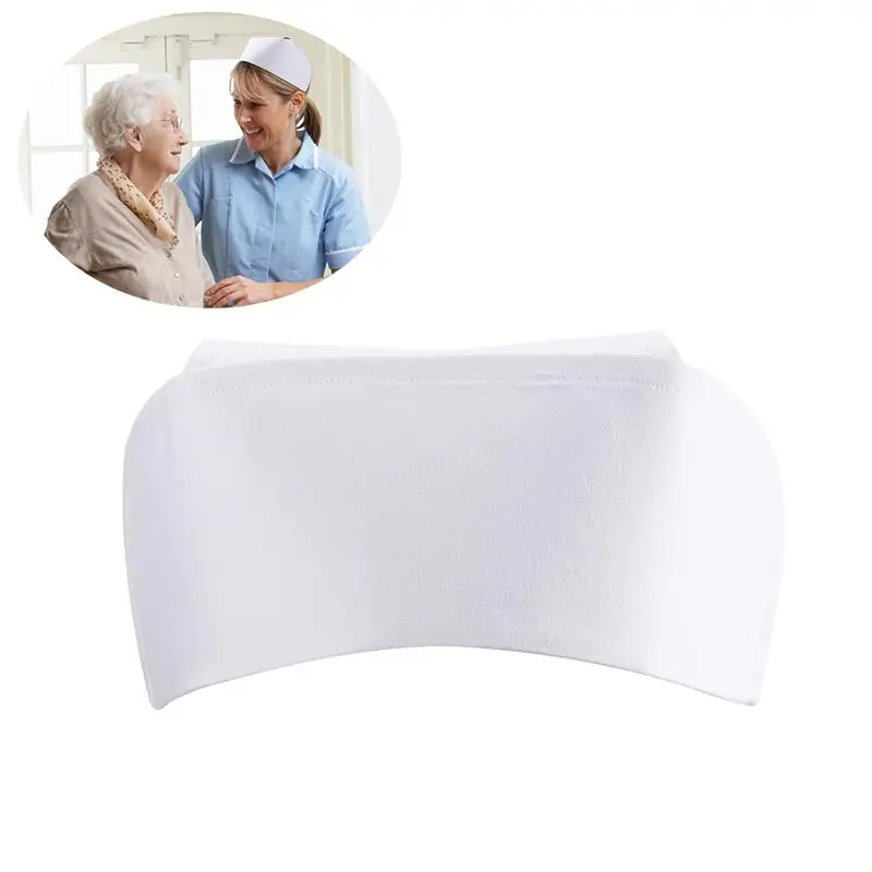 Women Nurse Hat Nurse Cap Headband Costume Cap Accessories Party Favors Decoration (White)