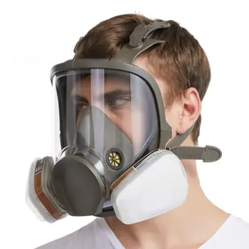 

Full Facemask Respirator Facepiece Gas Mask For Spray Painting Benzene Preventio J6PB