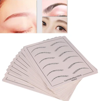 

1pcs Tattoo Practice Skin Permanent Makeup Eyebrow For Tattoo Kit Needle Machine Supply Microblading Rubber Exercise Skin