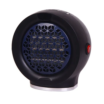 

Portable Round Electric Fan Heater Adjustable Thermostat Overheat Protection