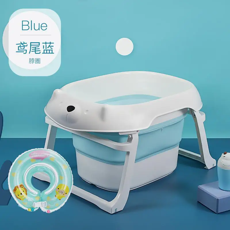 Baby Bathtub Folding Bathtub Baby Bathtub Bucket Can Sit And Lie Children's Household Bathtub Children's Supplies - Цвет: P