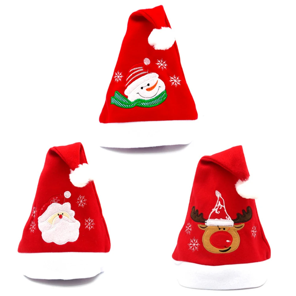 2 шт. рождественские шапки Санты Снеговик Снеговики шапки на год шляпа вечерние принадлежности для украшения рождества