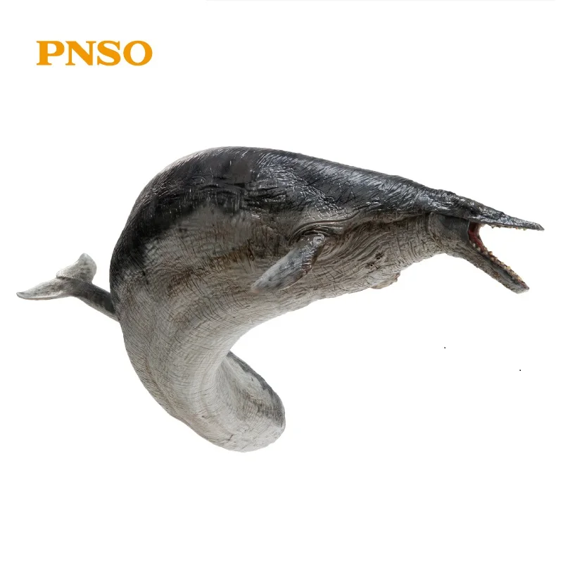 PNSO 50 см длина старинная фигурка животного модель куклы Basilosaurus с кронштейном