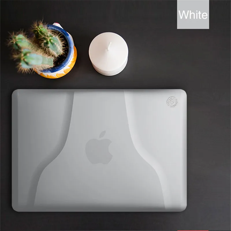 Матовый чехол для ноутбука MacBook Air Pro 1" чехол для Mac book 13,3 дюймов с сенсорной панелью A1932 чехол+ крышка клавиатуры - Цвет: Белый