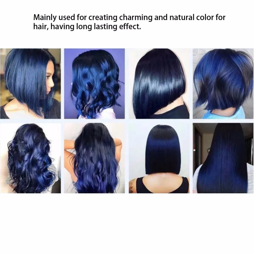 Воск для волос, 100 мл, голубой цвет, крем для окрашивания волос, для салона волос, стойкая краска для волос, крем для ухода за волосами