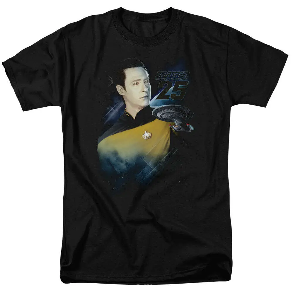 

Star-Trek Next Generation Tv Series Data 25Th Adult T-Shirt Tee