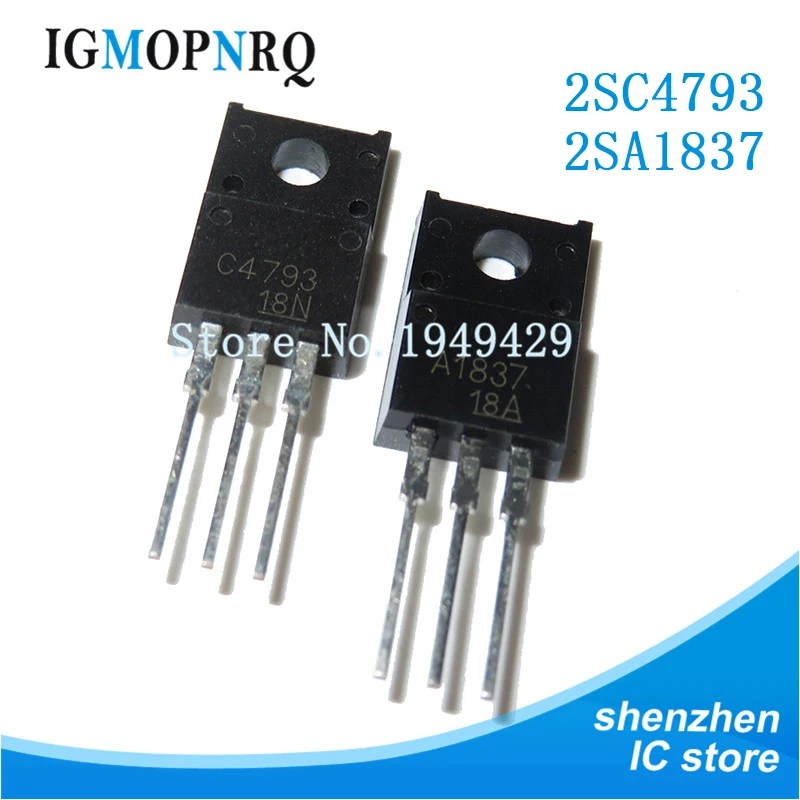 20 шт. 10 пар 2SC4793 TO220 2SA1837 TO 220 C4793 A1837 230 В 1A Новинка|p p|shipping free |