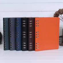 A5 записная книжка С ПЕРЕПЛЕТОМ с блокнот со съемными листами искусственный кожаный блокнот A4 по индивидуальному заказу Творческий школьные офисные канцелярские принадлежности B5 Бизнес листовки по требованию заказчика для ноутбука