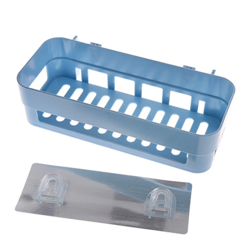 No Trace Stickers Basket Storage Shelves Home Square Bathroom