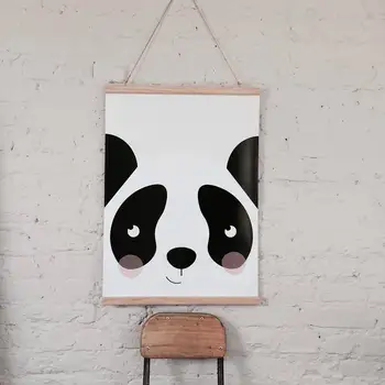

Wooden Poster Hanger Photo Magnetic Frame Four Colors DIY Picture Canvas Print Hanging Wall Art Home Decor 40-55cm Custom