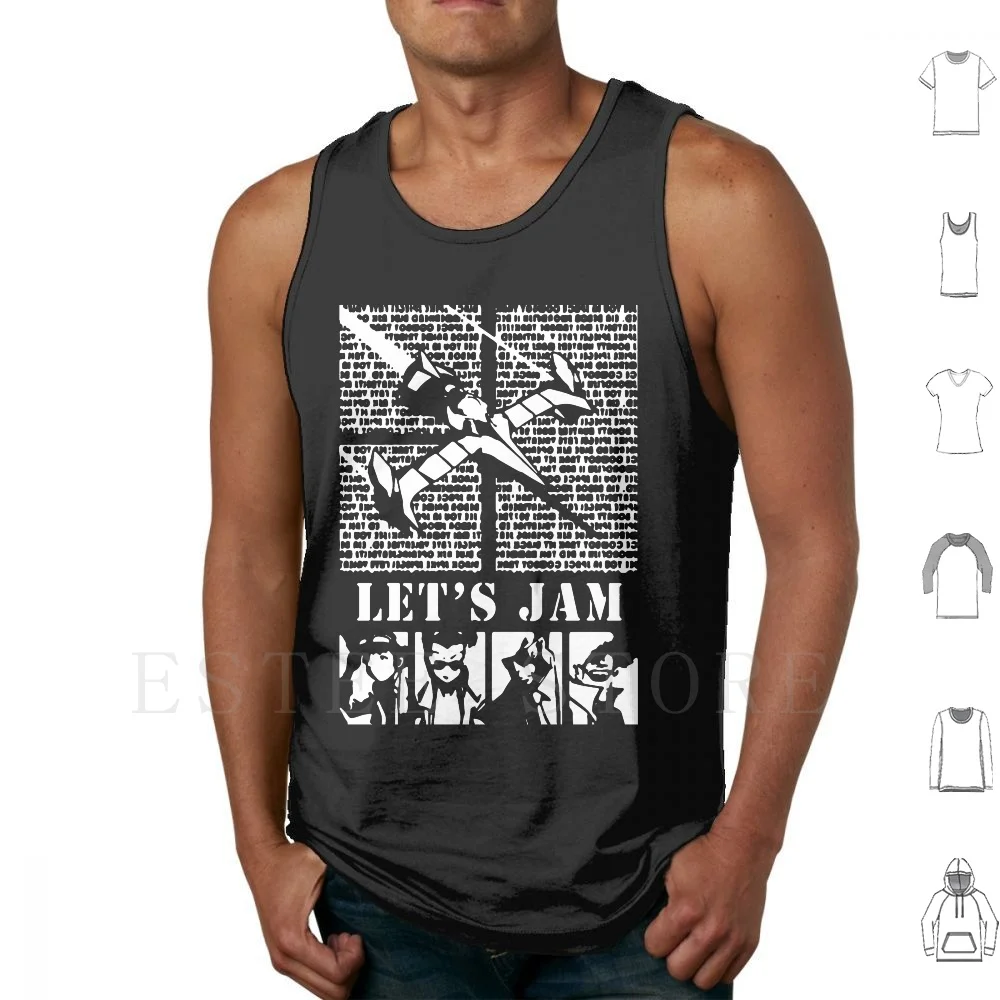 Cowboy Bebop Retro Vintage Canotte Gilet Senza Maniche Cowboy Bebop Anime Bebop Cowboy Manga Space Spike Spike Cowboy Bounty