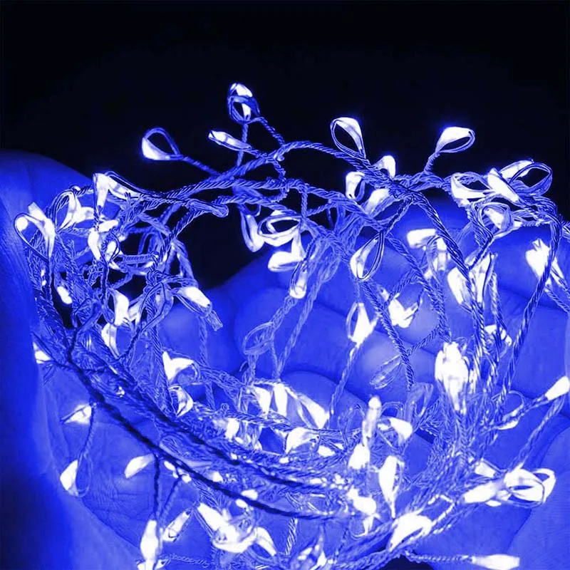 LED Firecracker String Light 2M 200 Bulbs Remote Control 8 Model Fairy Lights Christmas New Year Wedding Party Decoration Lamp (23)