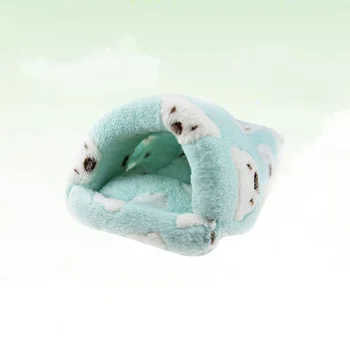 

1PC Adorable Warm Comfortable Cozy Warm Fleece Sleeping Bag Small Pet Bed House for Rat Squirrel Hamster Guinea Pig